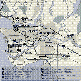 Vancouver Airport Information Map